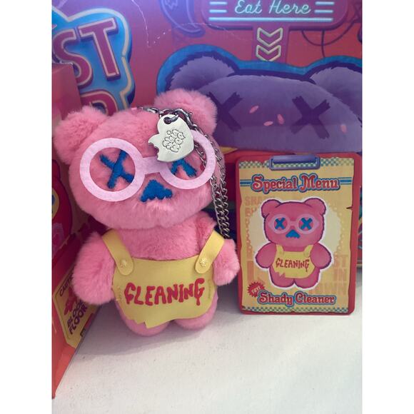 F.Un x Shinwoo Strange Ghost Diner Plush Keychain Blind Box “Shady Cleaner” - Picture 2 of 3